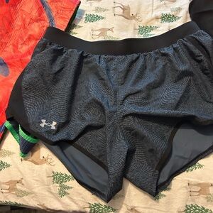 Under Armour Black Athletic Shorts Lightweight Moisture-Wicking